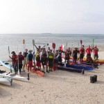 Bohol and Cebu paddlers at Sulpa Island