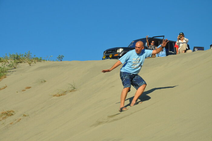 Vince Araneta Sand Boarding like a Pro