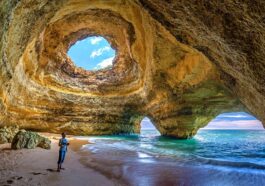 Beach Cave in Algarve Portugal
