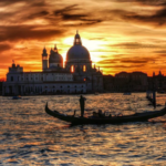 Gondola Punta e Basilica Salute