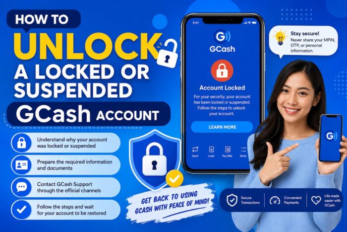 How to Unlock a Locked or Suspended GCash Account