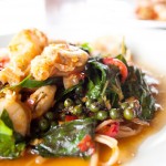 Kraprao Talay - Thai Basil Leaves Seafood Stirfry photo by Prae Songprasit