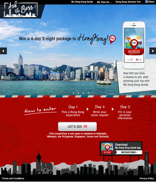 Win a 4day 3night package to Hong Kong