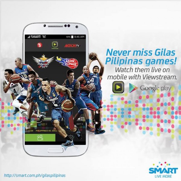 Watch Gilas Pilipinas Games Live on your Android Mobile Phone