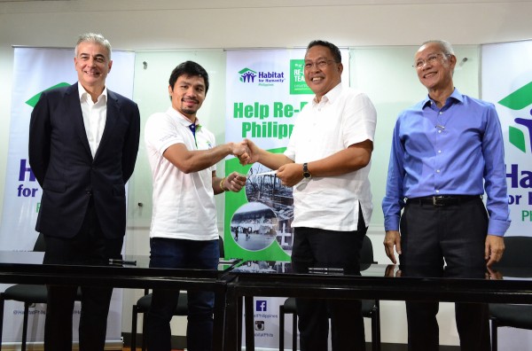Manny Pacquiao Renews Commitment with Habitat For Humanity Philippines