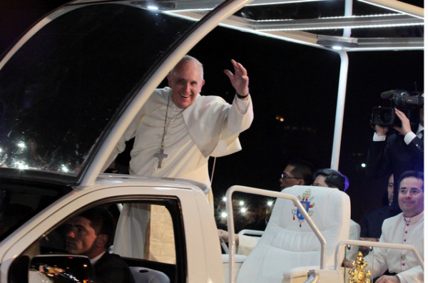 Pope Francis motorcade in Manila