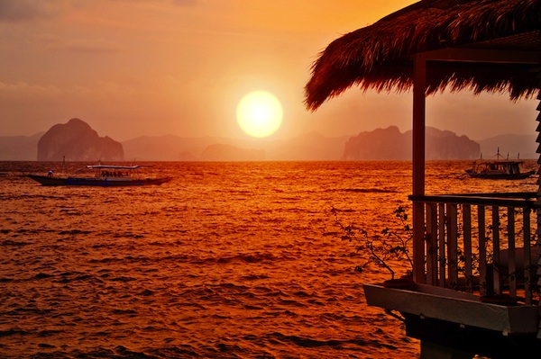 Sunset in El Nido Palawan