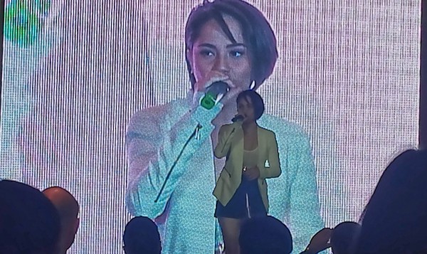 Jessy Mendiola in a number during the launching of Robinsons Retail-Chevron partnership at the Makati Shangri-La