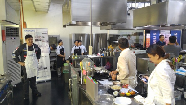 Getting ready for the samsung cooking workshop
