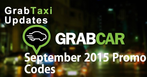 GrabCar September 2015 Promo Codes