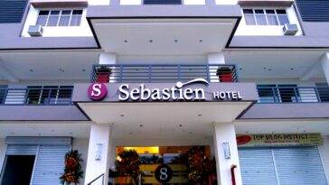 Facade of Sebastien Hotel in Mactan