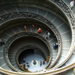 Staircase inside St Peters Basilica
