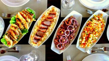 Breakfast offering at the dining area