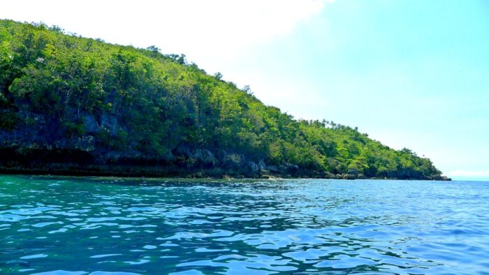 Left side of the river mouth
