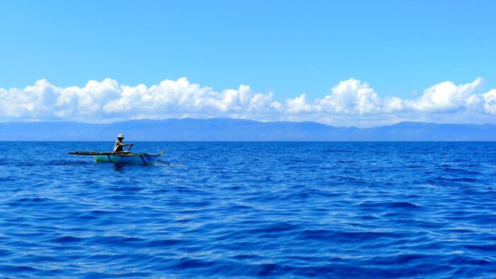 Tanon Strait with Negros Island as backdrop