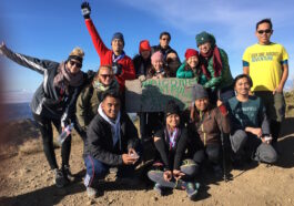 Climb a mountain, win some friends! Going up the clouds in style.