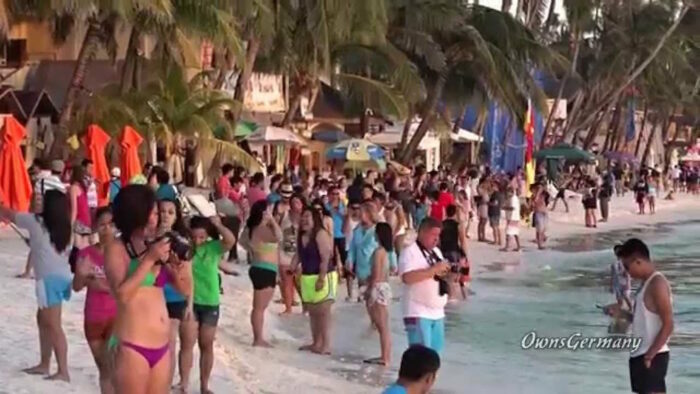 Crowded Boracay via Youtube