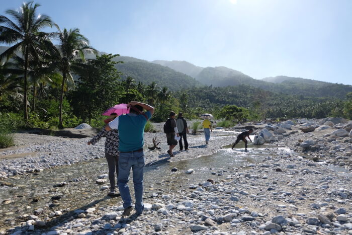 Crossing the river