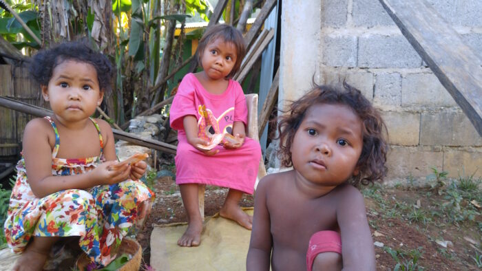 Mangyan Kids in Baranggay Bayanan in Baco Oriental Mindoro