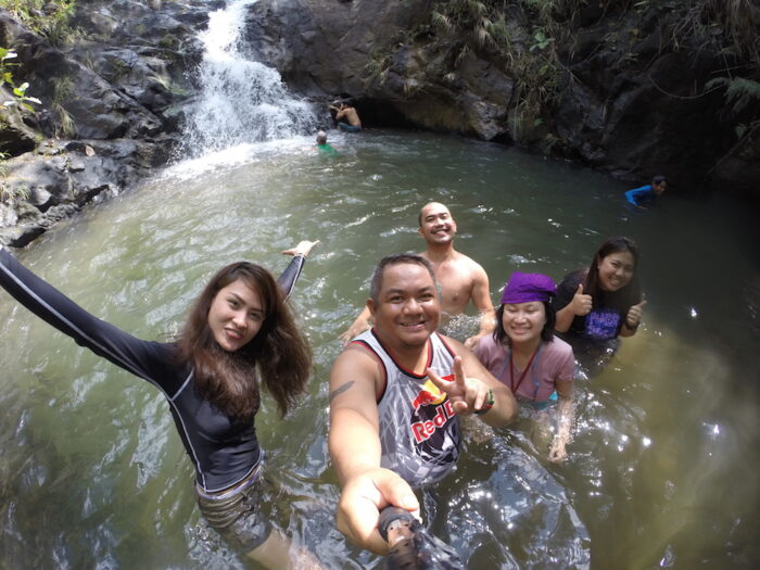 Swimming at Bagumbong Waterfalls