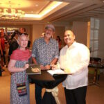 Chef Tatung with National Artist BEN CAB and Ms. Annie Sarthou