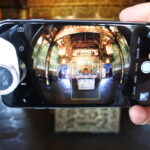 Taking fish eye photos using Olloclip