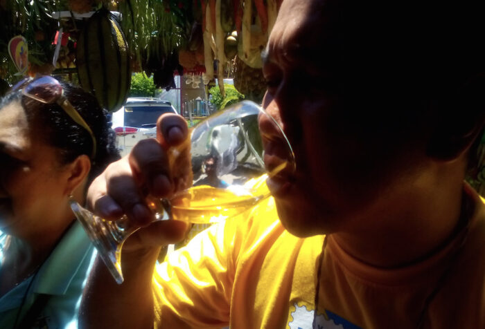 Lambanog Drinking