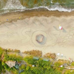 Save Our Seas sand art by AG Sano