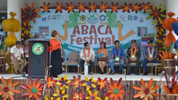 Governor Araceli B. Wong delivering a speech at the opening ceremony
