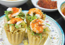 Nyonya Peranakan Kueh Pie Tee with Prawns and Chili Paste