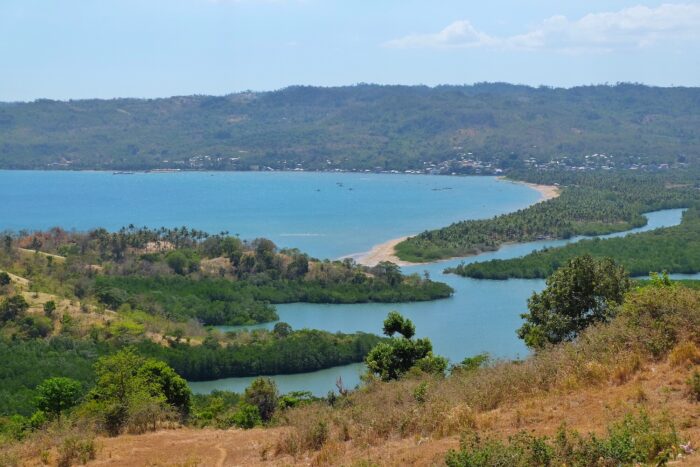 View of Bulalacao Coastal Town from Sitio Dakutan