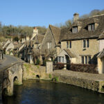 Castle Combe, a typical Cotswolds village made with Cotswold stone