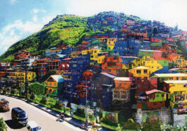 Houses in Barangay Balili in La Trinidad, Benguet were turned into a colorful mural. Photo courtesy of Department of Tourism - CAR
