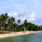 Long stretch of white sand at Maravilla