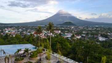 majestic view from the balcony of our room in The Oriental Hotel