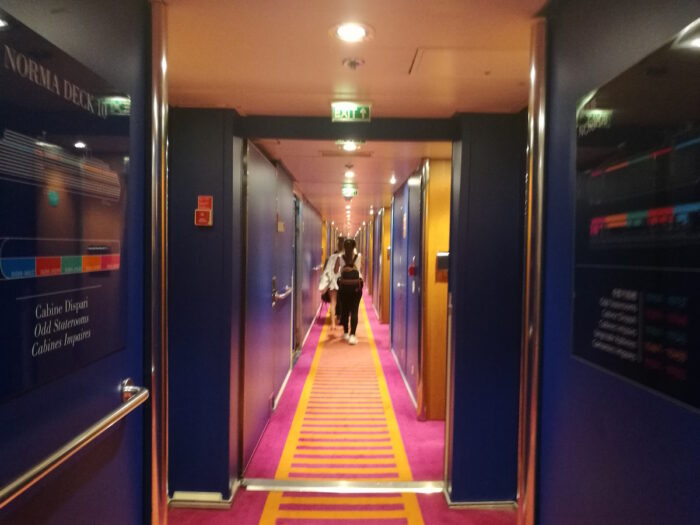 Costa Victoria Cruise Hallway