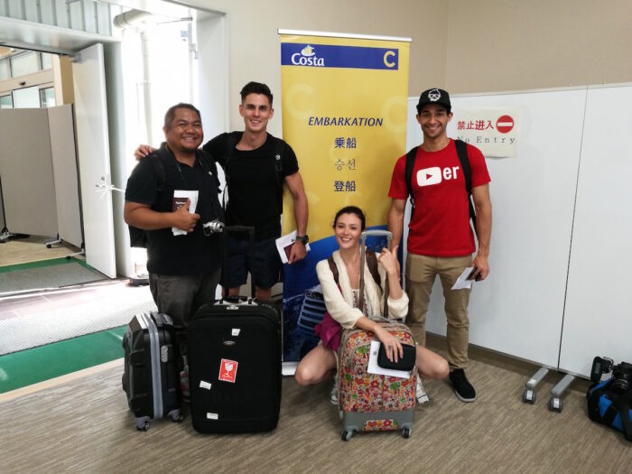Team Pilipinas during Costa Victoria Embarkation