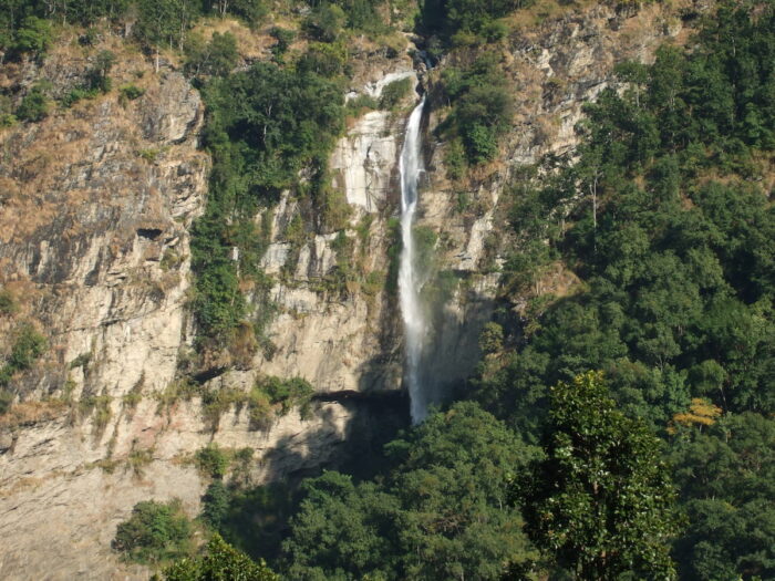 Waterfall in Nepal Manaslu Circuit