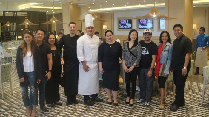 Chef Alessio Loddo, Chef Jayme Natividad and MarComm Manager Marla Fresnido