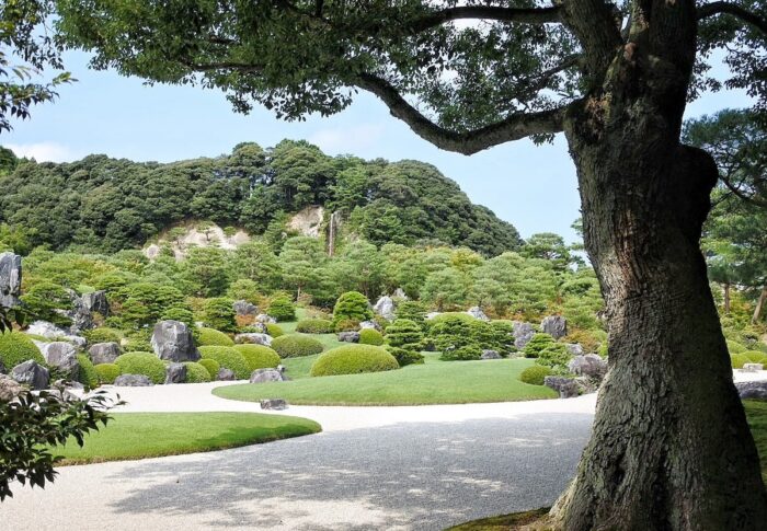 Garden inside Adachi Museum of Art