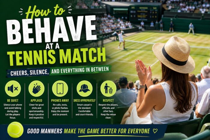 How to Behave at a Tennis Match: Cheers, Silence, and Everything In Between