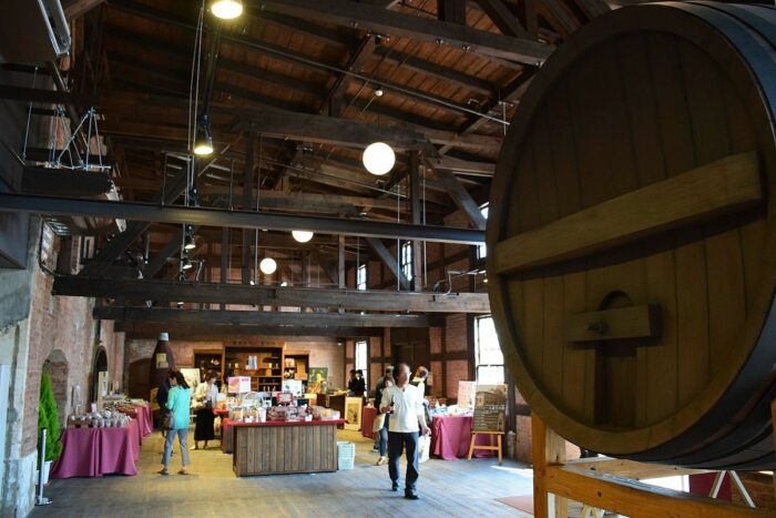 Inside Handa Red Brick Building