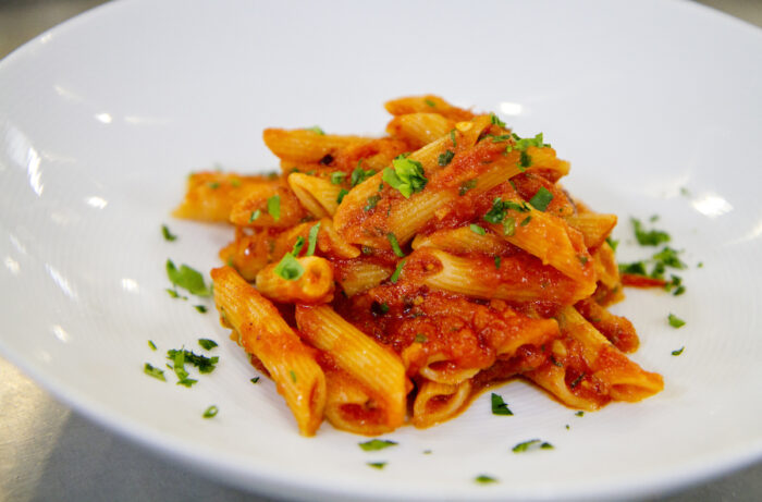 Pasta at the Italian Cafe