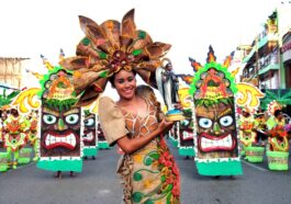 Performers donned eye-catching costumes highlighted by their beautiful smiles - Photo by Teddy Pelaez