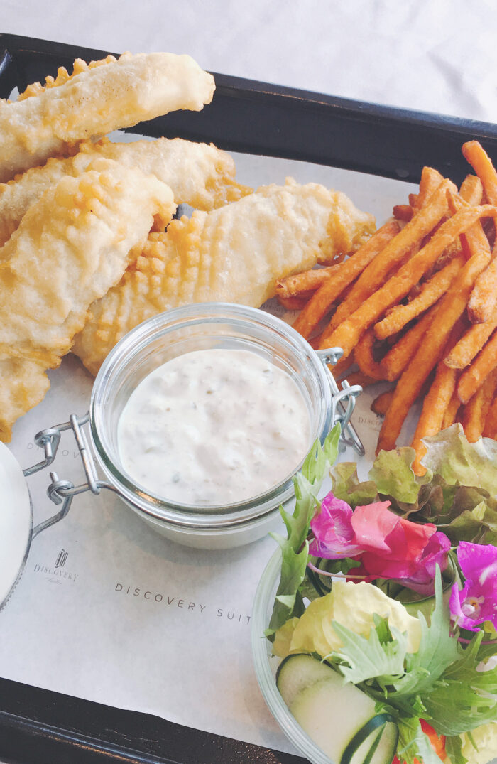 In-Room Lenten Fish and Chips Platter