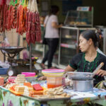 Street food in Yangon Chinatown