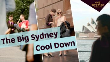 Etihad Airways’ Cabin Crew help Sydneysiders beat the heat