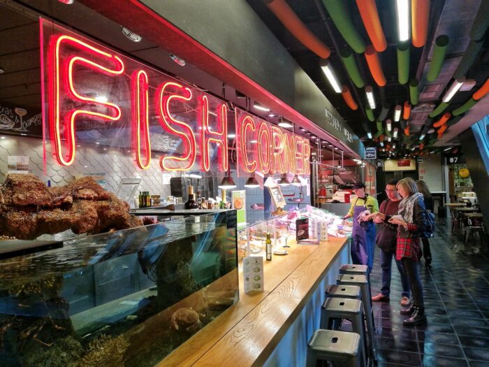 Fish Corner inside Mercado de San Anton