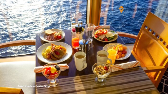 Food inside a Cruise Ship