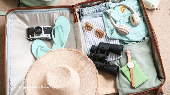 Luggage inside a Cruise